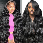 Black wavy wig